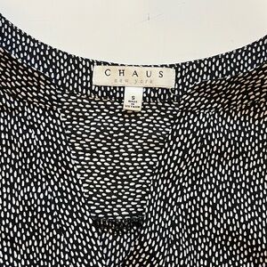 Chaus Monochrome Dotted Blouse